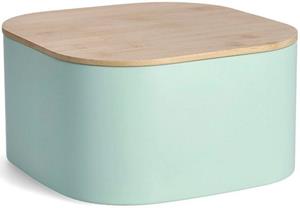 Zeller Present Brotkasten, Metall, (1-tlg), mit Bambusdeckel