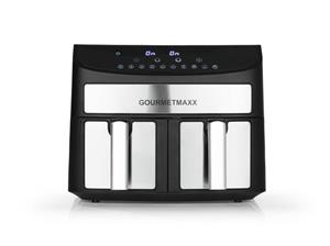 GOURMETmaxx Heißluftfritteuse Doppelkammer 7L, 2400,00 W, 2 x 3,5L Doppelkorb