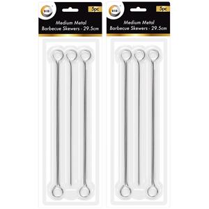 DID 10x Barbecue spiezen/vleespennen van metaal 29,5 cm -