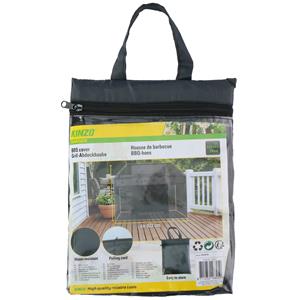 Afdekhoes/beschermhoes barbecue/bbq zwart 122 x 71 x 76 cm -
