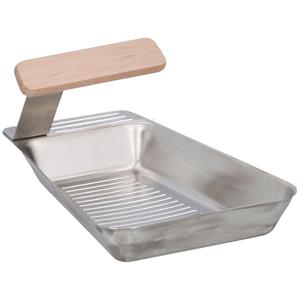 BBQ Collection 4x Barbecue pan RVS 25 x 16 cm -