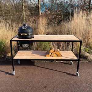 Industrielemeubelshop Douglas buitenkeuken Cas met stalen ombouw