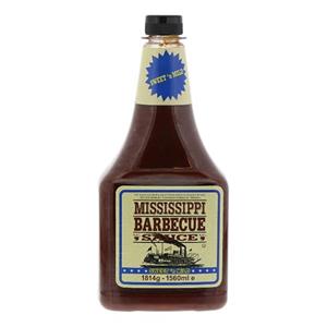 Mississippi  Barbecue saus sweet 'n mild - 1560ml