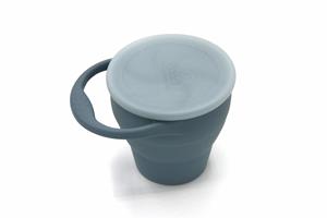 The Cotton Cloud Siliconen Snackbeker - Smokey Blue