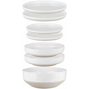 BRUNNER Geschirr-Set Geschirr Set Odette Camping Essgeschirr, Stonetouch-Melamin, Reise Picknick Teller Melamin