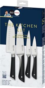 Tefal Messer-Set K267S4 Jamie Oliver (Set, 4-tlg), hohe Leistung, unverwechselbares Design, widerstandsfähig/langlebig