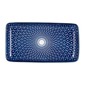 Xenos Bord blue print - diamonds - 20x11 cm