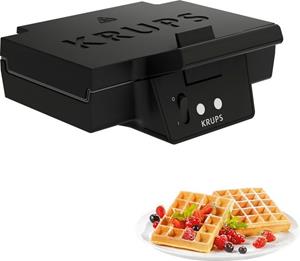 Krups Waffeleisen FDK252, 850 W, 2 dicke Waffeln, Antihaftbeschichtung, tiefe Platten