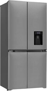 Exquisit Multi Door MD430-100-WS-200E inoxlook, 183,0 cm hoch, 83,6 cm breit