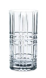 Nachtmann Longdrinkglas Longdrink Square 445ml 4er Set, Kristallglas