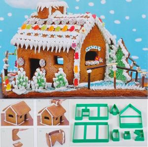 STÄDTER Gugelhupfform 7 tlg.Ausstech-Formen-Set Lebkuchen-Haus Motivhaus Hexenhaus Deko Adve, (7-tlg)