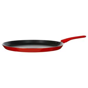 Pannenkoekenpan - Alle kookplaten geschikt - rood/zwart - dia 28 cm -