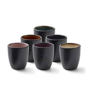 Bitz Espresso Becher schwarz 6er Set