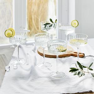 Loberon Champagneglas set van 6 Deion