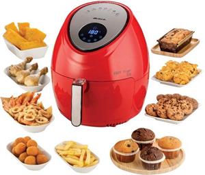 Ariete Heißluftfritteuse 4618R Airy Fryer XXL rot, 1800 W