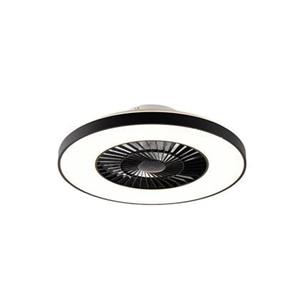QAZQA Deckenventilator schwarz inkl. LED mit Fernbedienung - Climo