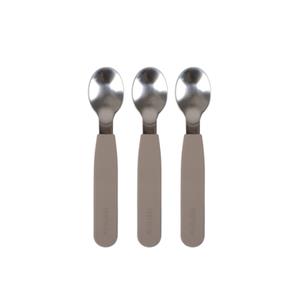 Filibabba Silicone spoons 3-pack - Warm Grey