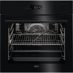 AEG Dampfbackofen 9000 BSK792280B, mit Einhängegitter mit Einschubhilfe, Extra großer Garraum 70 Liter, Dampfreinigung