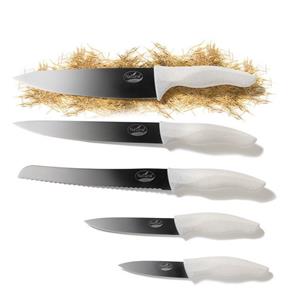 Stoneline Messer-Set Natural Line Edelstahl-Messer-Set, 5-tlg., mit klappbarem Magnet-Mess