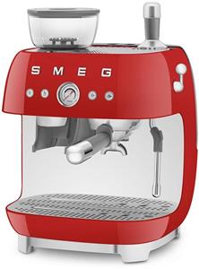 Smeg Siebträgermaschine  Espressomaschine Siebträger Kaffeemaschine rot EGF03RDEU