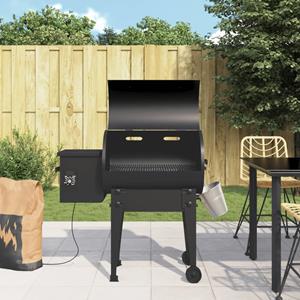 VIDAXL Holzkohlegrill Pelletgrill Schwarz 94 cm Eisen