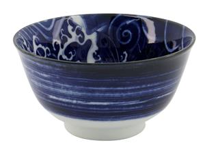 Tokyo Design Studio  Japonism Carp - Tayo Kom - Blauw - 12.7x6.8cm 350ml