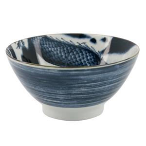Tokyo Design Studio  Japonism Dragon - Ramen Kom - Zwart - 17.8x8.8cm 1000ml
