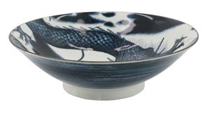 Tokyo Design Studio  Japonism Dragon - Menbachi Kom - Zwart - 25.2x7.7cm 1600ml