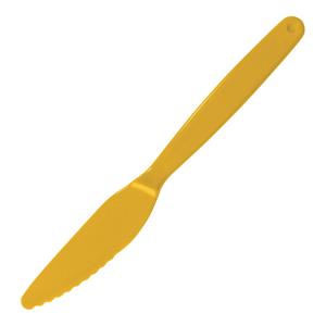 Olympia Kristallon mes 18cm geel (12 stuks) 