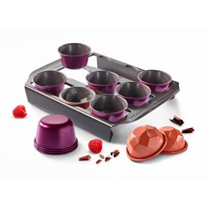 Tefal Creabake startersset (tray, 9 muffin vormen en 3 geometrische bol vormen)