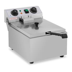 royalcatering Fritteuse Edelstahl Gastronomie Elektro Fritteuse 10 l Kaltzone 3200 w Timer