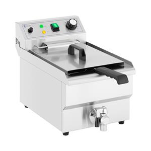 Royal Catering Elektrische friteuse - 9 L - 3.000 W - aftapkraan - koude zone