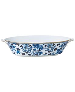 WEDGWOOD  Hibiscus - Ovale serveerschaal 1.30l