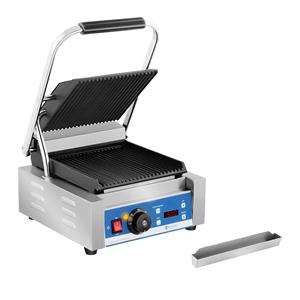 Royal Catering Contactgrill - geribbeld- timer - 1.800 w