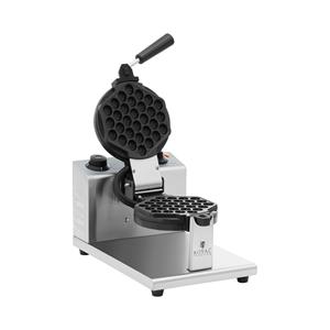 Royal Catering Bubble wafelijzer - rond - 1 grote wafel - 1200 W - 