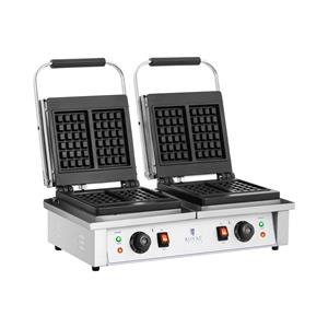 Royal Catering Dubbel - Wafelijzer - Belgische wafels -  - 2 x 2,000 W