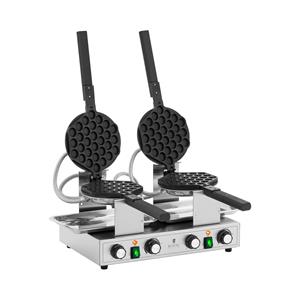 Royal Catering Bubbel wafelijzer - 2 x 1400 W - 50 - 250 °C - Timer: 0 - 5 min - 