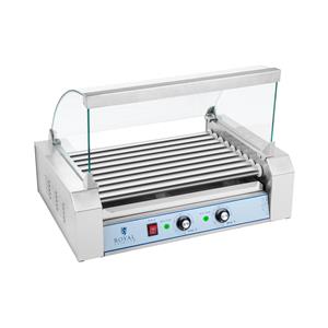 Royal Catering Grillrost Hot Dog Grill - 9 Rollen - Edelstahl