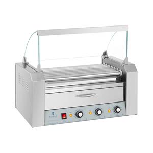 Hotdoggrill - 7 rollen - opwarmlade - roestvrij staal