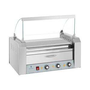 royalcatering Hot Dog Grill 2 Zonen Edelstahl Rollengrill Würstchengrill 7 Rollen 1.765 w