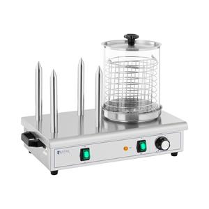 Royal Catering Hotdog-maker - 650 W -  - 4 verwarmde spiesjes