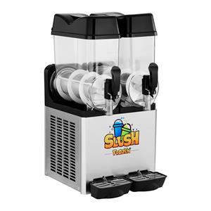 Royal Catering Slush Maker Royal Catering Slush-Maschine - 2 x 12 Liter, Stahl, Kunststoff (Polycarbonat)