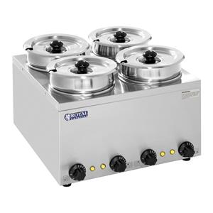 Royal Catering Soepstation - 4 potten - 11 liter - 600 W