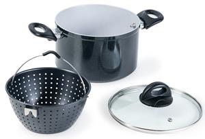 Genius Cerafit Magic Pot Topf mit Siebeinsatz Ø 20 cm (Set 3-tlg.)