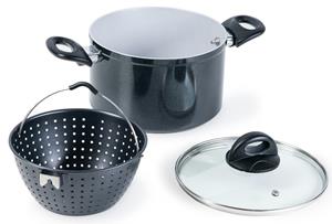 Genius Cerafit Magic Pot Topf mit Siebeinsatz Ø 20 cm (Set 3-tlg.)