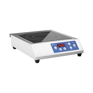 royalcatering Royal Catering - Induktionsplatte Induktionskochplatte Induktionskocher Kochfeld 28 cm 60-240 °c - Blau, Silbern, Schwarz