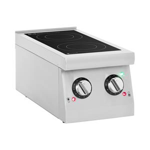 Royal Catering Inductieplaat - 2 borden - Ø 12 - 26 cm - draagbaar - 