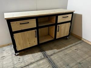 Het Steigerhouthuis Steigerhouten Buitenkeuken Woody - 160 x 40 x 100 cm