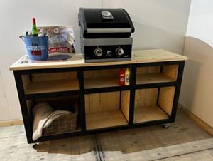Het Steigerhouthuis Steigerhouten Buitenkeuken Smood + Grandhall G2 BBQ - 240 x 70 x 100 cm