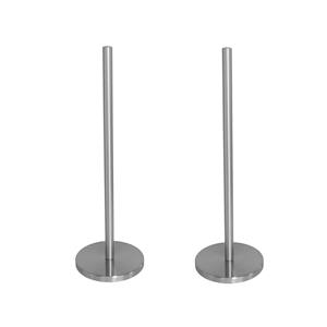 Gerim 2x stuks keukenrollen houder rvs zilver kleurig 45 cm -